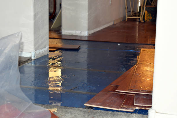 Professional Water Extraction technician working in North Scituate, RI